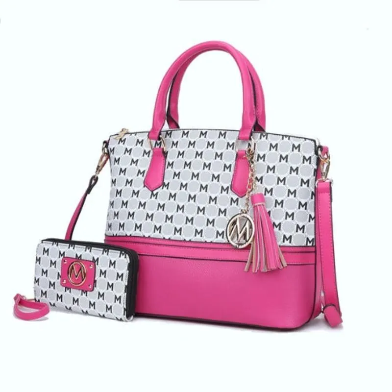 Print Women Tote Bag with matching Wristlet