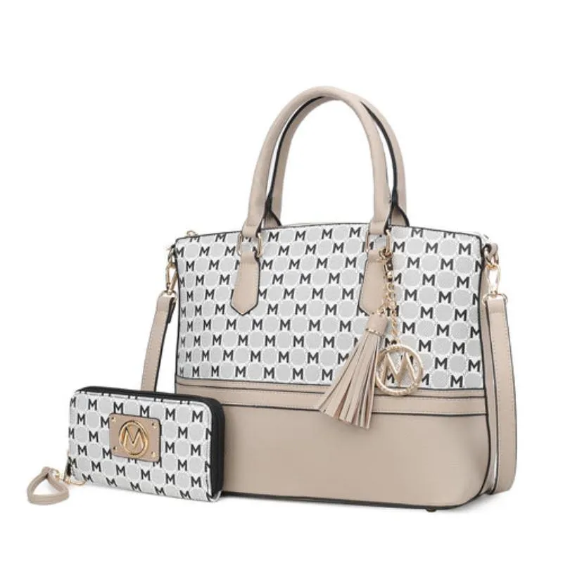 Print Women Tote Bag with matching Wristlet