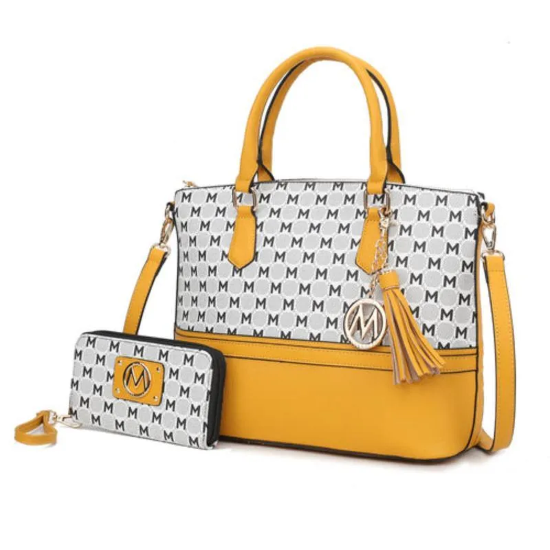 Print Women Tote Bag with matching Wristlet