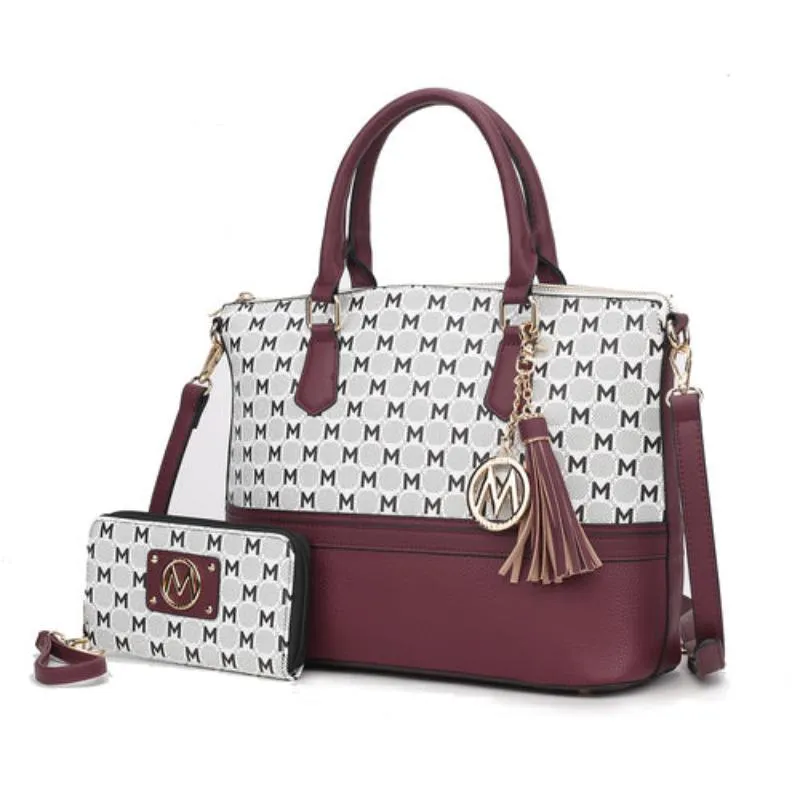 Print Women Tote Bag with matching Wristlet