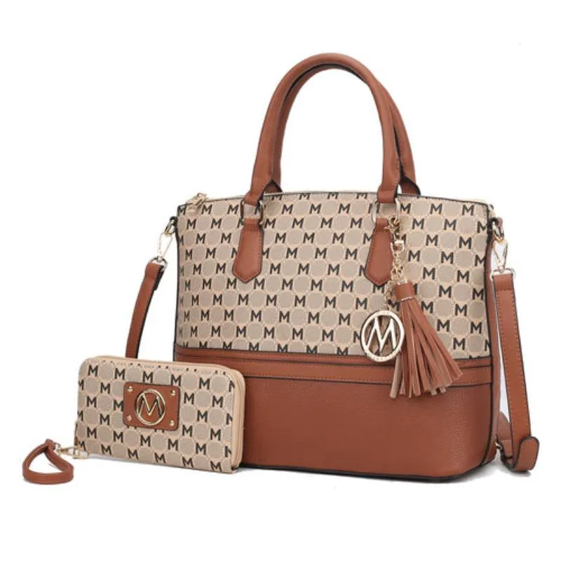 Print Women Tote Bag with matching Wristlet