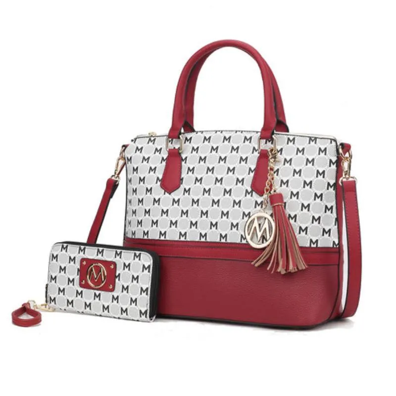 Print Women Tote Bag with matching Wristlet