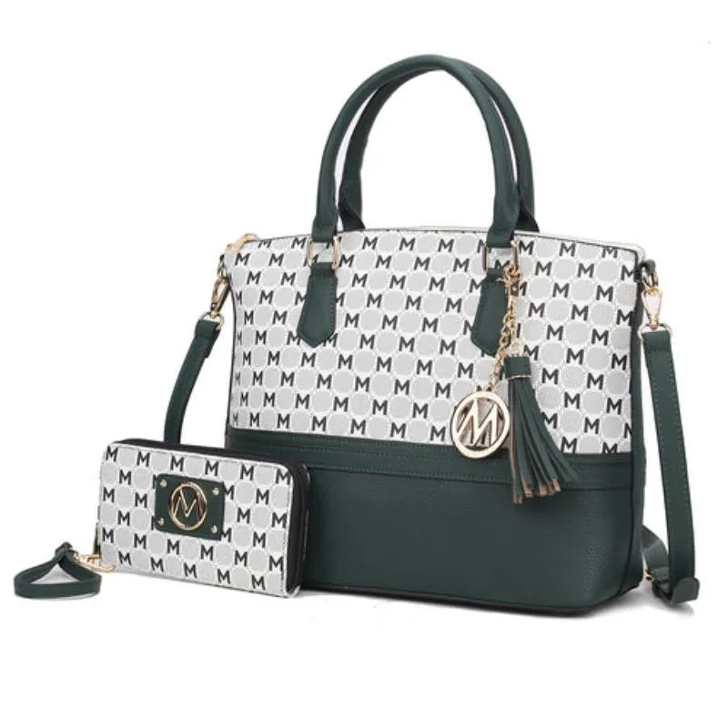 Print Women Tote Bag with matching Wristlet
