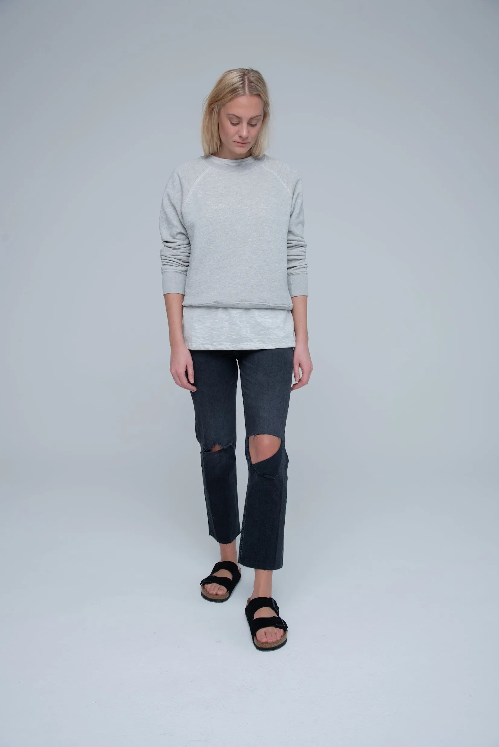 RE/DONE Classic Raglan Crewneck Sweatshirt