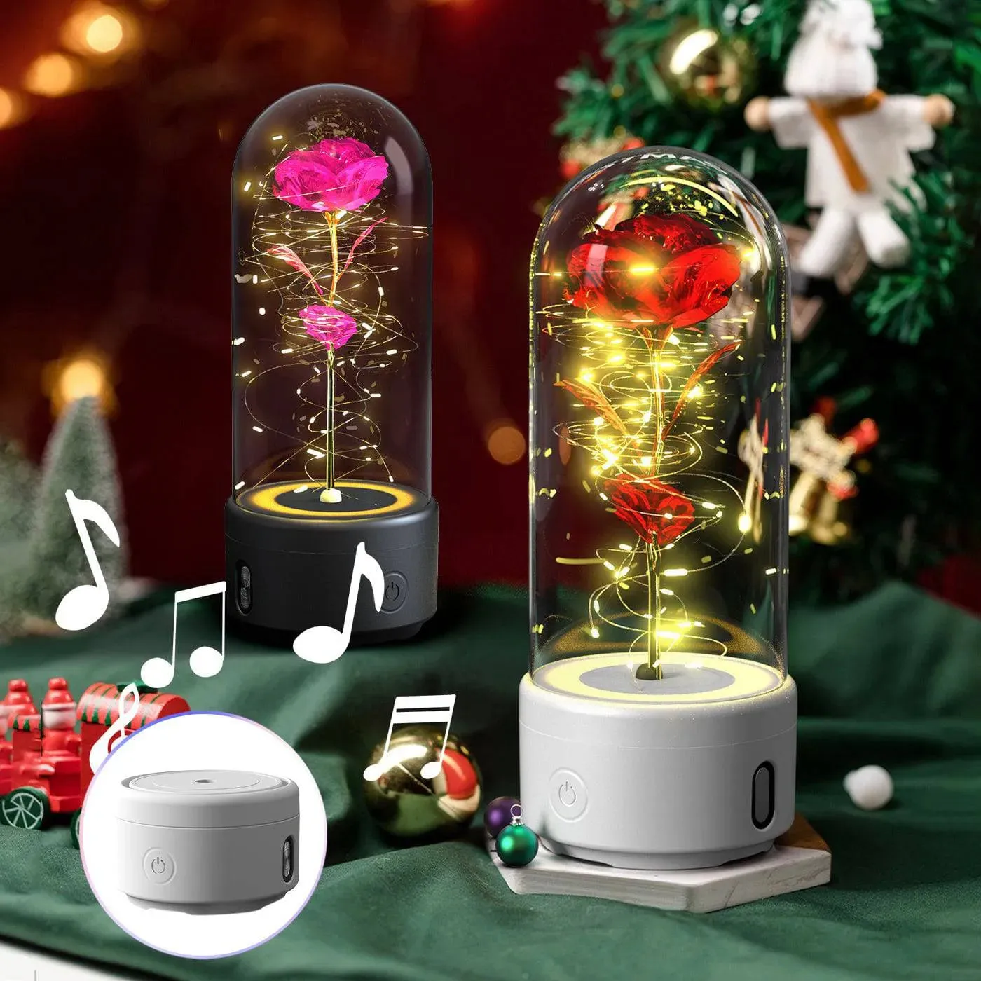 Rose LED Light & Bluetooth Speaker