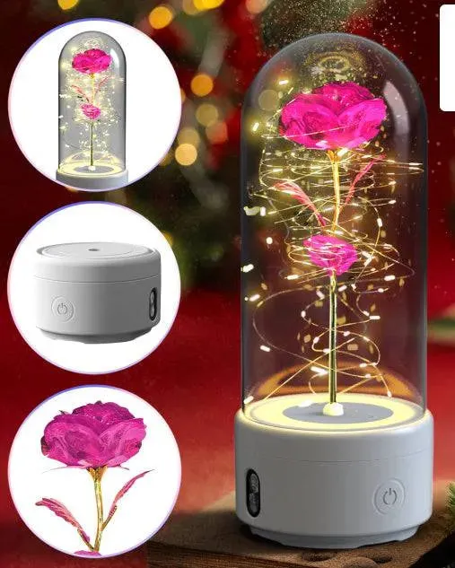 Rose LED Light & Bluetooth Speaker