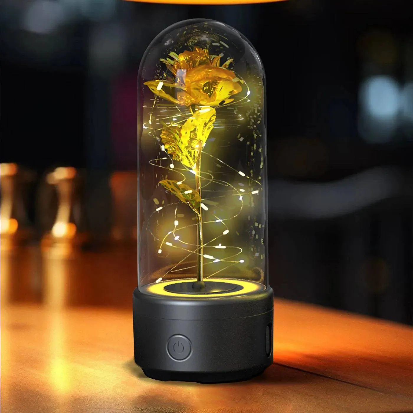 Rose LED Light & Bluetooth Speaker
