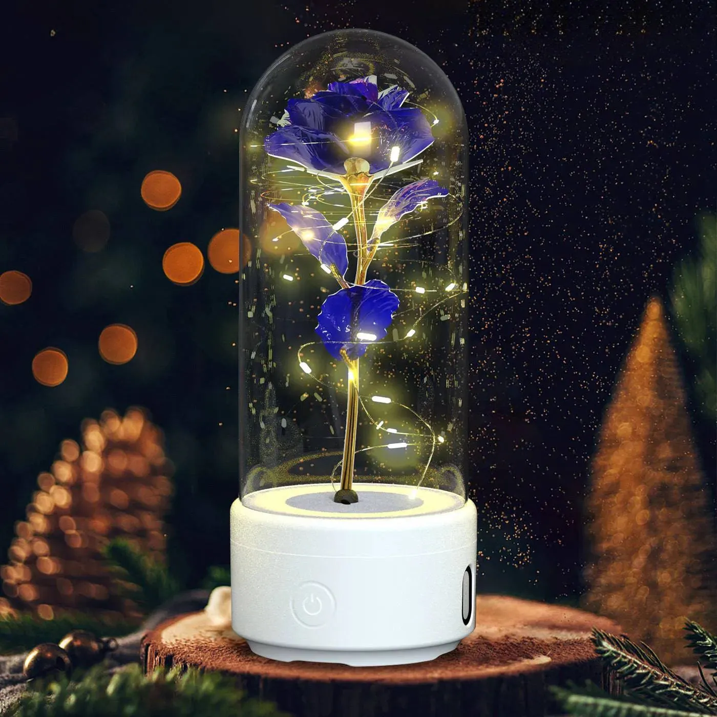 Rose LED Light & Bluetooth Speaker