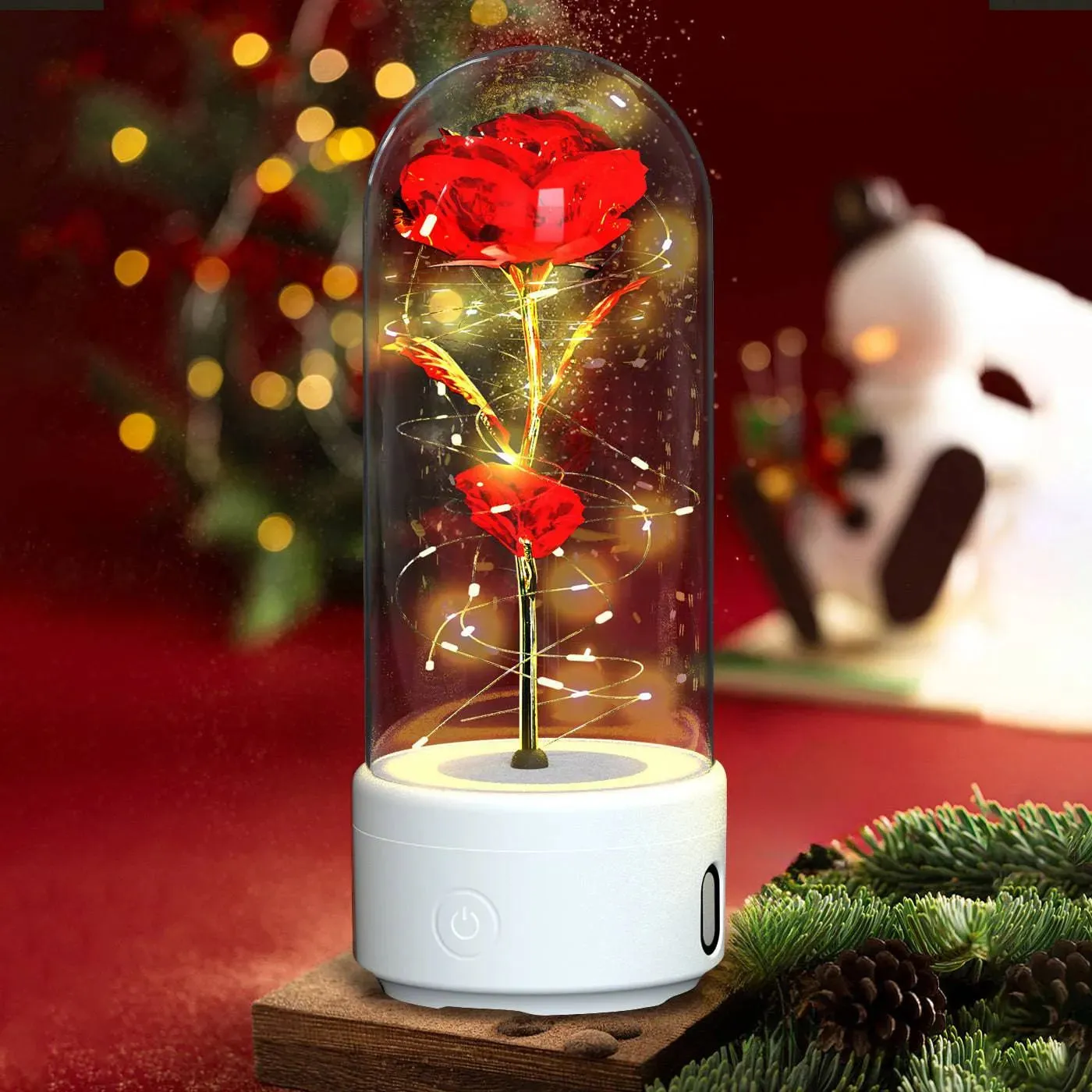 Rose LED Light & Bluetooth Speaker