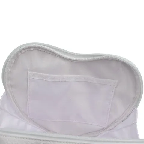 Shooting star clouds black heart shaped shoulder bag [made to order]