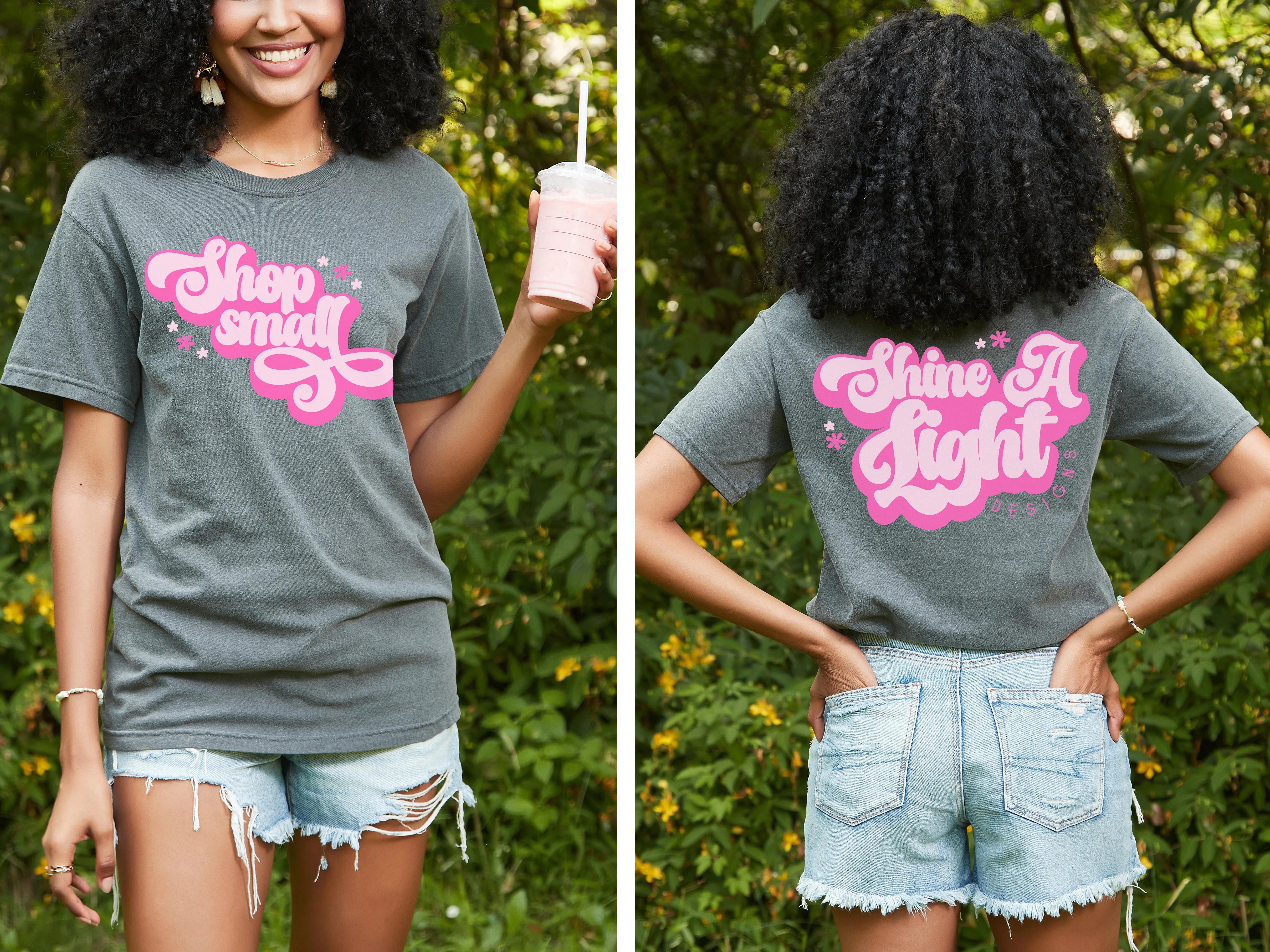 Shop Small Pink Retro DUO Digital Design