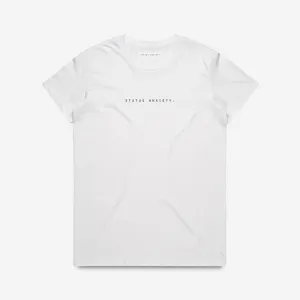 Status Anxiety - Think It Over Tee - White