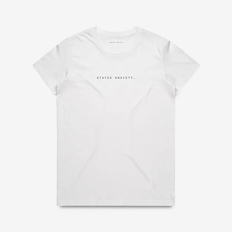 Status Anxiety - Think It Over Tee - White