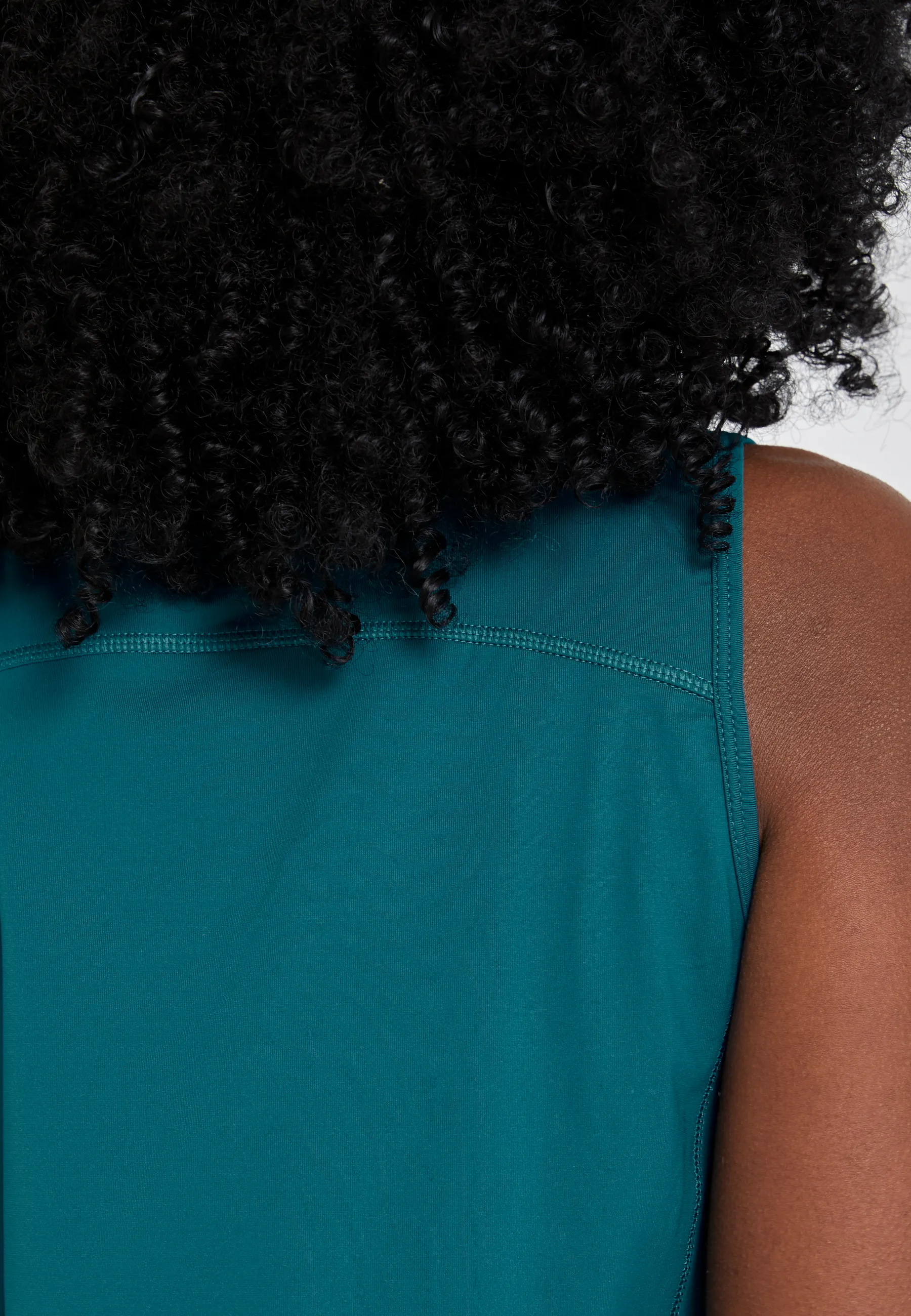 Tennis loose fit tank top basic, petrol green