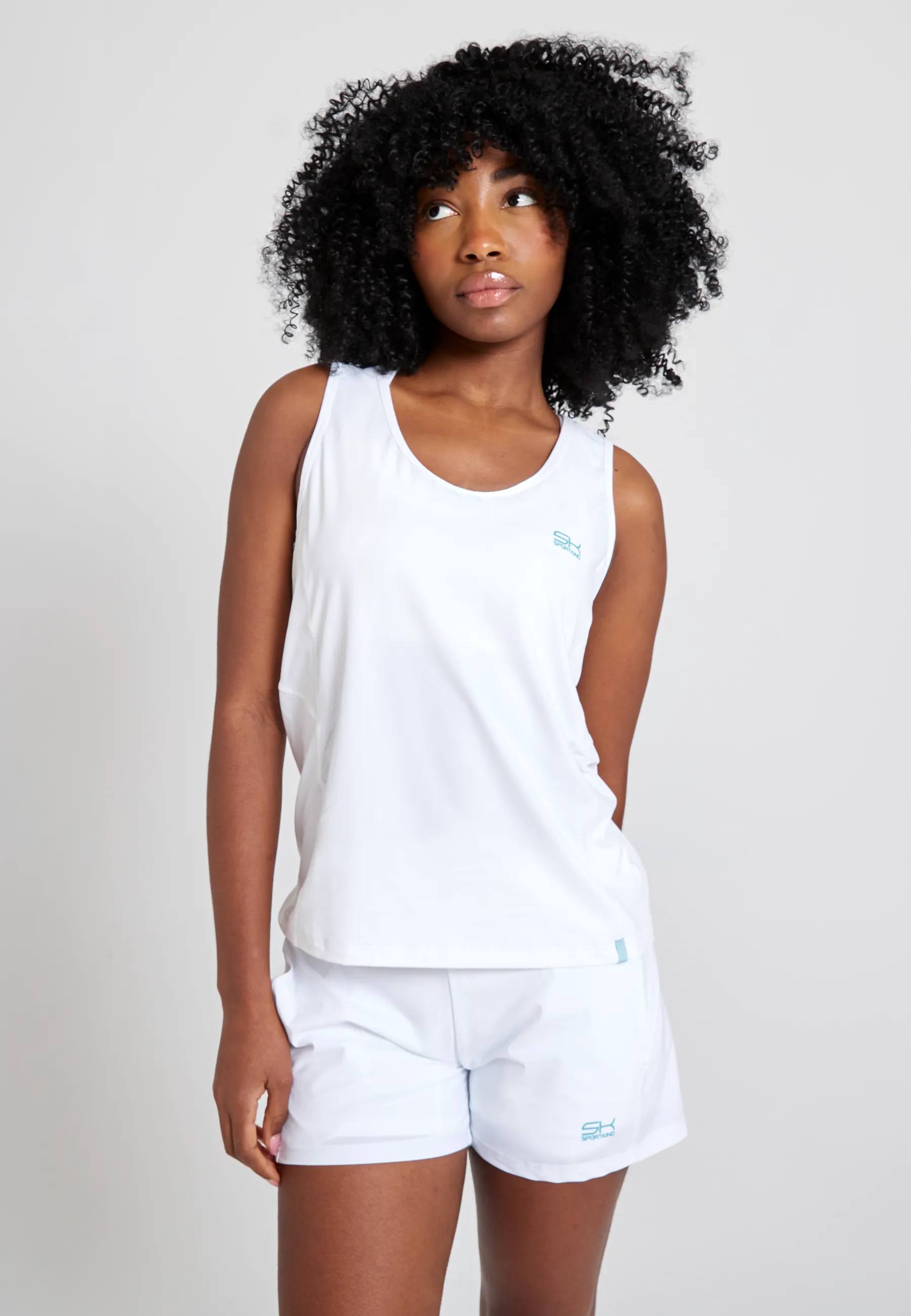 Tennis Loose Fit Tanktop Basic, white