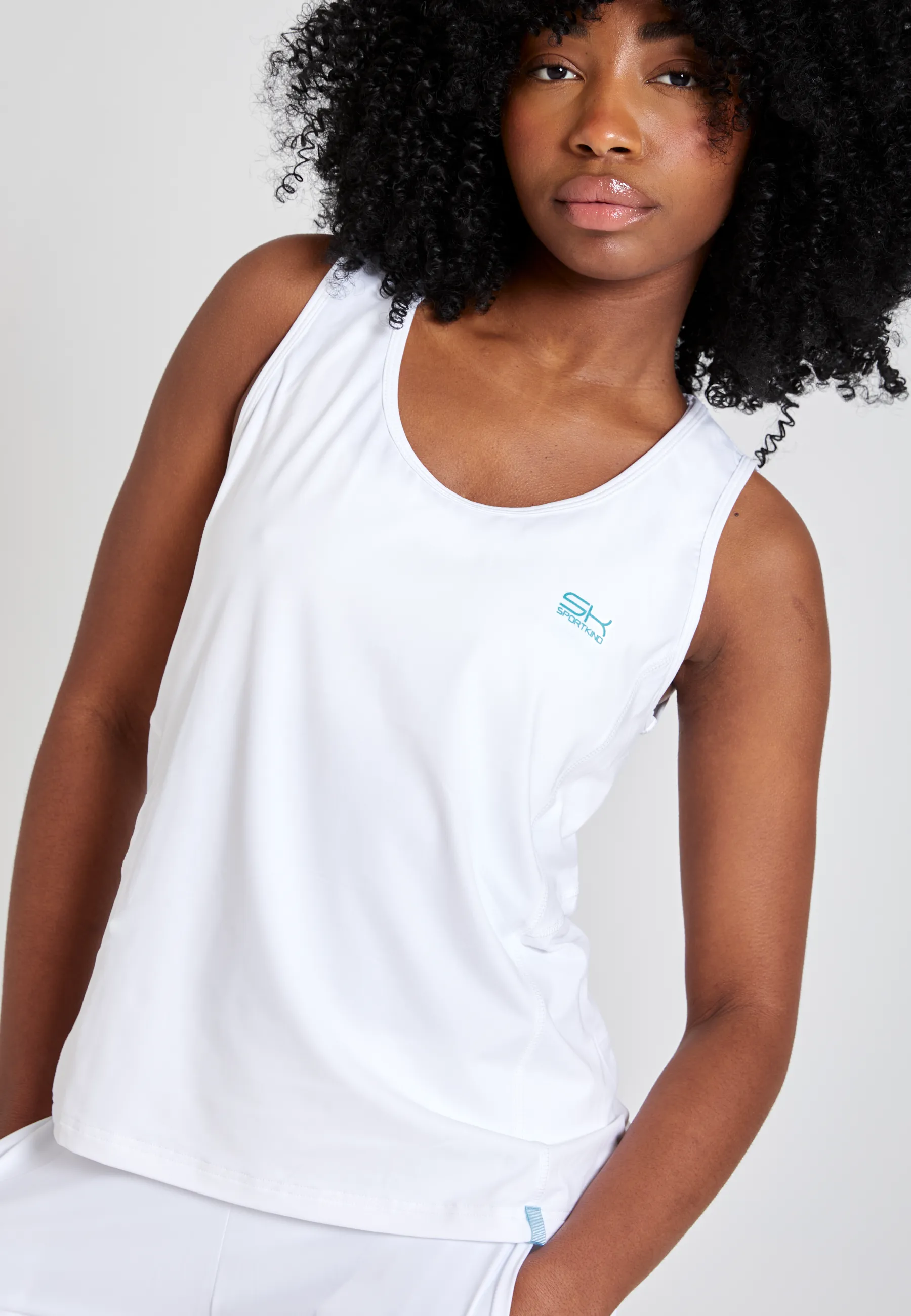 Tennis Loose Fit Tanktop Basic, white