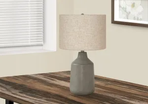 Urban Glow: Concrete Elegance - Contemporary Table Lamp, 24"H