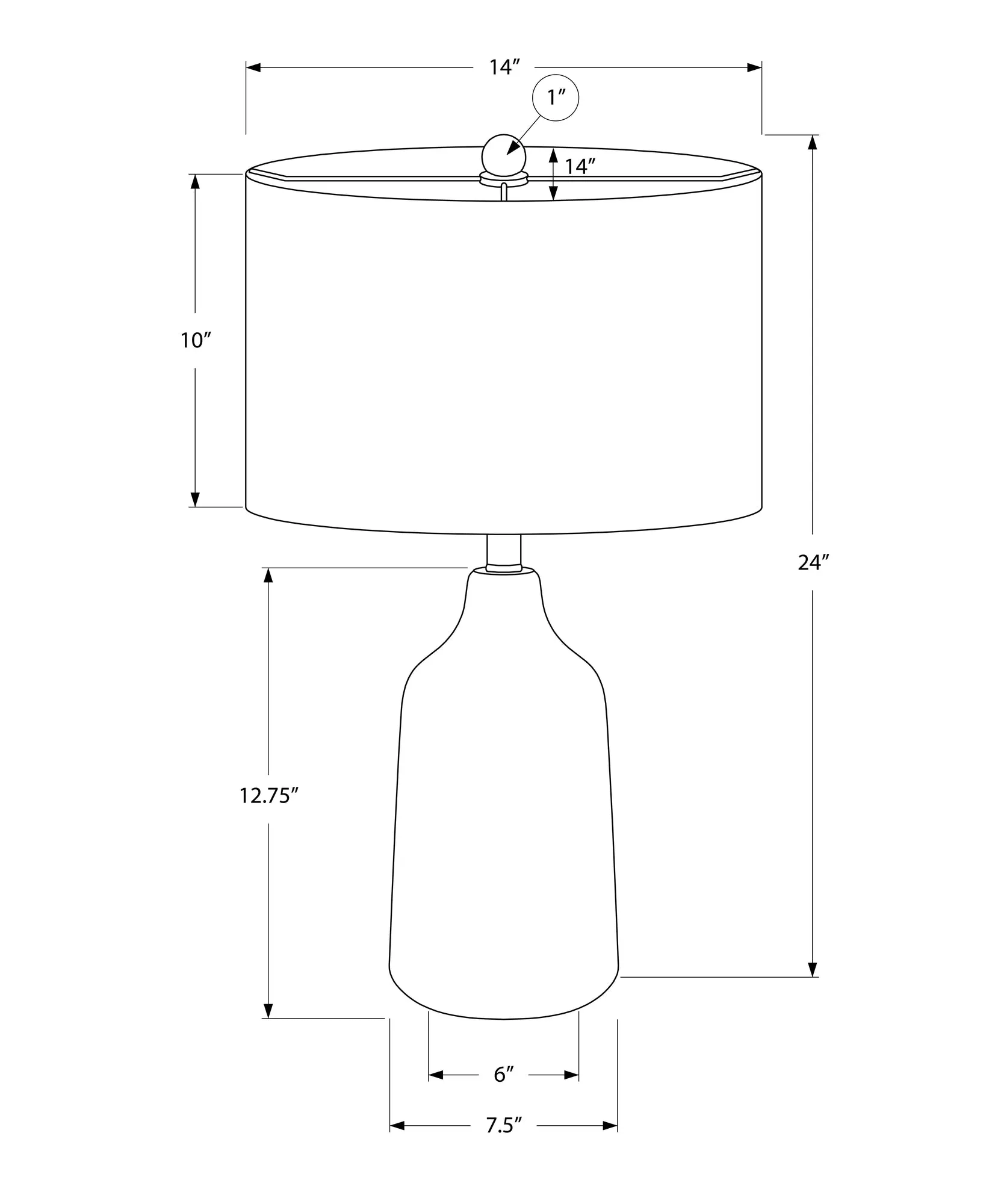 Urban Glow: Concrete Elegance - Contemporary Table Lamp, 24"H