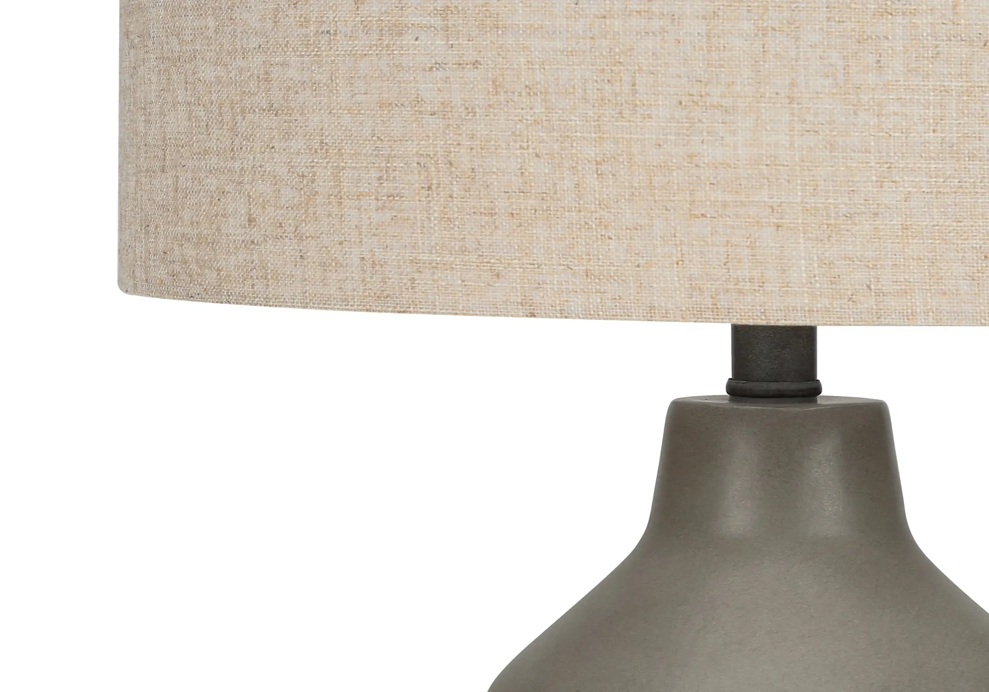 Urban Glow: Concrete Elegance - Contemporary Table Lamp, 24"H
