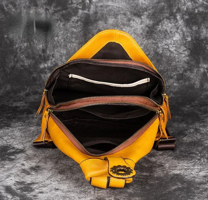 Vintage Embossing Leather Women Backpacks C315