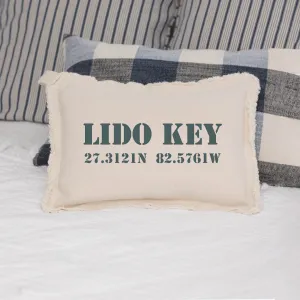 Your Word   Coordinates Stencil Lumbar Pillow