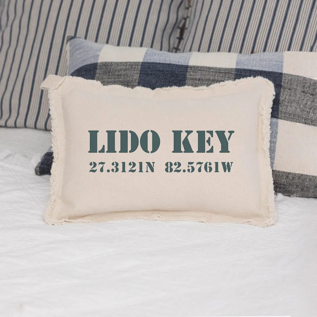 Your Word   Coordinates Stencil Lumbar Pillow