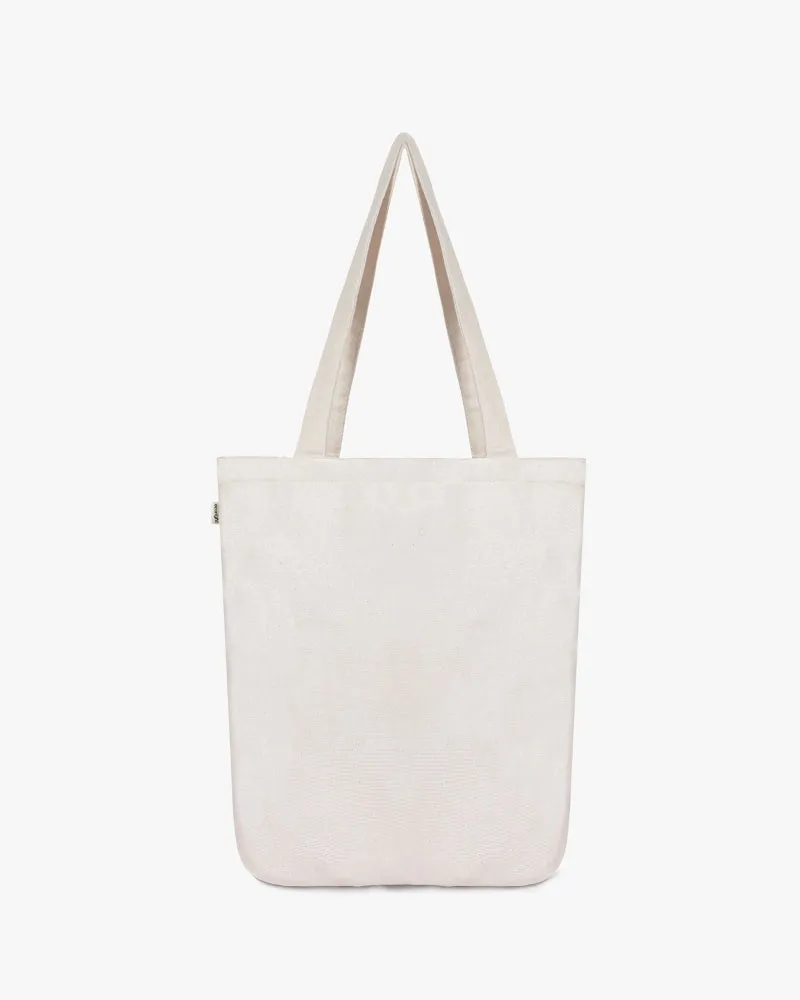 Zipper Tote Bag - Flowers